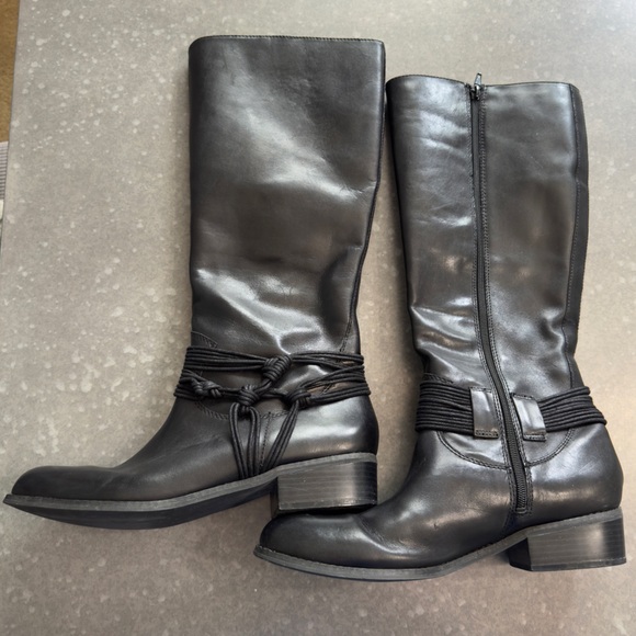 Carlos by Carlos Santana Black Wellington Knee-High Boots – Size 11M - Picture 4 of 13